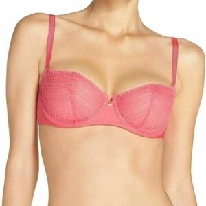 Passionata Pink Lace Balconette Bra with Underwire
